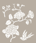 Trafarett " Roses 35cm x 40cm "