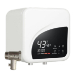 DOMOTECHNIKA AKAN veesoojendi kraanikausi kohale, roostevaba teras, diferentsiaal&uuml;liti, 15 l, 2000 W, 230 V, IPX4, valge