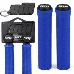 Jalgratta juhtraua k&auml;epidemed Odi Soft Longneck Grip kummist sinine
