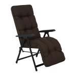 Aiatool terrassile &bdquo;Lena Plus&ldquo; pruun, kokkupandav jalatoega