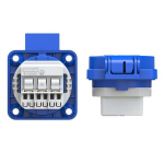 Maandusega lauapesa 16a Ip54 sinine
