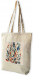 Drobna torba shopper z nadrukiem "martwa natura z hyacintem"