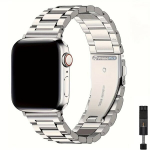Roostevabast terasest kellarihm Apple Watch 49/45/44/42 mm, h&otilde;bedane, PrimePick