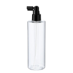 250 ml l&auml;bipaistev PET-pudel musta pihustiga, 5 tk