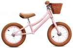 Laste tasakaalu jalgratas korviga, kerge retro-stiilis, pumpadega klassikalised roosa v&auml;rvi rattad