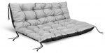 Aiapadjakomplekt kaubaaluste pingile 120/80 cm + 120/40 cm, veekindel, helehall