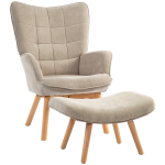 Tugitool istmega, Relax, samet, puidust jalad, khaki, elutuba
