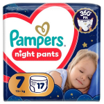 Pampers Night Pants P&uuml;ksm&auml;hkmed, Suurus 7, 17 tk