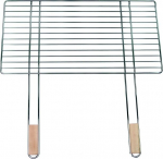 Grillrest Master Grill MG254, kroomitud teras, 68x40 cm, puidust k&auml;epidemed