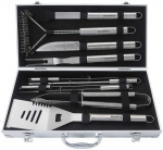 BBQ t&ouml;&ouml;riistakomplekt Klausberg KB-7901, roostevaba teras, 10-osaline, alumiiniumkohvris