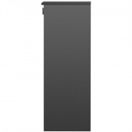 Pakiautomaadi kast 41.1x40.1x111.8 cm must, tsingitud teras, hoiustamine