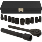 FORCEKRAFT L&ouml;&ouml;git&ouml;&ouml;riistade komplekt 12 tk 1/2" kuuskant 10-24 mm