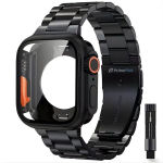 Roostevabast terasest kellarihm koos kaitsekorpusega Watch 49/45/44/42 mm, must, PrimePick