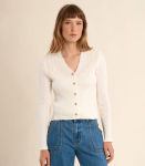 Molly Bracken Naiste Kardigan E1673EP*01, valge 3542915166749