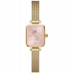 Naiste k&auml;ekell Daniel Wellington Quadro Dw00100655 roosa, kuldne