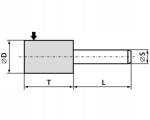 Silindriline lihvketas 30x30x6mm, Cra 60m, t&uuml;&uuml;p 5210