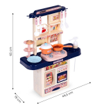 Children's kitchen with sounds, LED lights, sink, 10 accessories