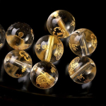 Helmed, 10pcs Carved Manjusri Beads (10mm)