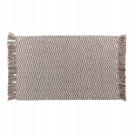 Puuvillane punutud vaip 50x80 cm, beež narmastega