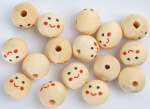 Puidust helmed 20mm - n&auml;od (6tk) - Fandy