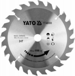 Yato ketassaag puidule 165x16mm, 24 hammast