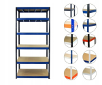 Metallist riiul Helios Hbn 213x100x60 cm, 6 riiulit, 400 kg/riiul