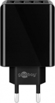 Goobay 4-pordiline usb laadija, 30w, must