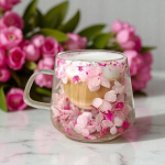Ecarla klaas kuivatatud lilledega, 180 ml