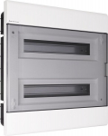 Peidetud elektrikilp Srp-36/2, N+pe (2x18) Ip40, l&auml;bipaistev uks
