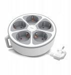 Pikendusjuhe 5 Schuko pistikupesa, 2m, l&uuml;litiga