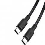 Xo Nb-q199 Usb-c-usb-c kaabel, 1,5 m, 100 W, must