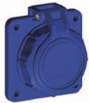 Pistikupesa 16a 2p+z 230v sinine, 75x75mm, kaanega