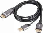 Hdmi-displayporti kaabel, 4k 60hz, Usb toiteallikas, 1m