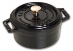 Staub Mini Cocotte &uuml;mmargune malmpott 250 ml, must