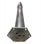 Kruvivundament M 68x160x1200 mm M12 k&otilde;vasula plaadiga