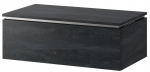 Rippuv vannitoakapp Szynaka Meble Letto 02, 80&times;45,1&times;28,6 cm, must