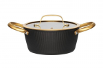 Maku pott kaanega Eclipse, must/kuldne, 2,4 l, 20 cm
