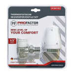 Profactor radiaatori termostaadikomplekt DN15, nurk