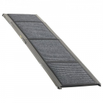 Koertele kaldtee, 160x43.2 cm, must, kokkupandav, alumiinium