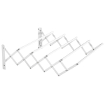 Seinale kinnitatav kuivati 57,5 cm, metallist, sise- ja v&auml;listingimustes kasutamiseks, valge, 63,5x60x20 cm