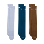 Nike Everyday Plus Cushioned sokid, 3 paari, lilla, sinine, pruun SX6888 970, 38-42