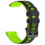 &bdquo;BestAccessories" silikoonist kellarihm 22mm, must, roheline