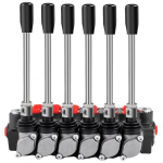 H&uuml;drauliline suunajuhtventiil, 6 sektsiooni, 11 GPM, 3600 PSI, metall