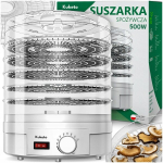 Puu- ja k&ouml;&ouml;giviljakuivati ​​500W 5 kandikut, Vaisių ir daržovių džiovyklė 500W 5 padėklai