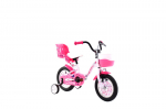 Laste jalgratas Capriolo Adria Fantasy, 16", valge/roosa