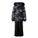 Huppa Poiste talvekomplekt DANTE 1, black pattern/ black