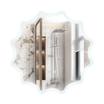 LED-vannitoa peegel 60x60 cm RTBA7835DE-SL, LED vonios veidrodis 60x60 cm RTBA7835DE-SL