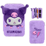 Tere, Kitty Kuromi pehme t&auml;idisega pliiatsikott 2-tasandiline