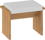 Taburet Bond BON-06, pruun/valge