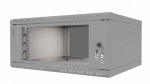 19" 4U 450 mm riputatav serverikapp klaasustega, hall, Stalflex